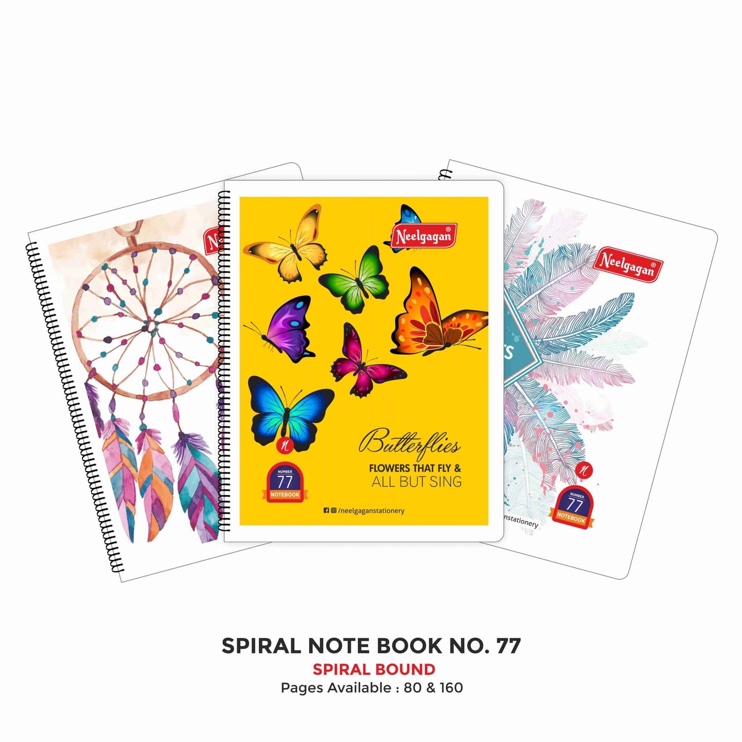 NEELGAGAN SPIRAL PAD NO 77 80 ST