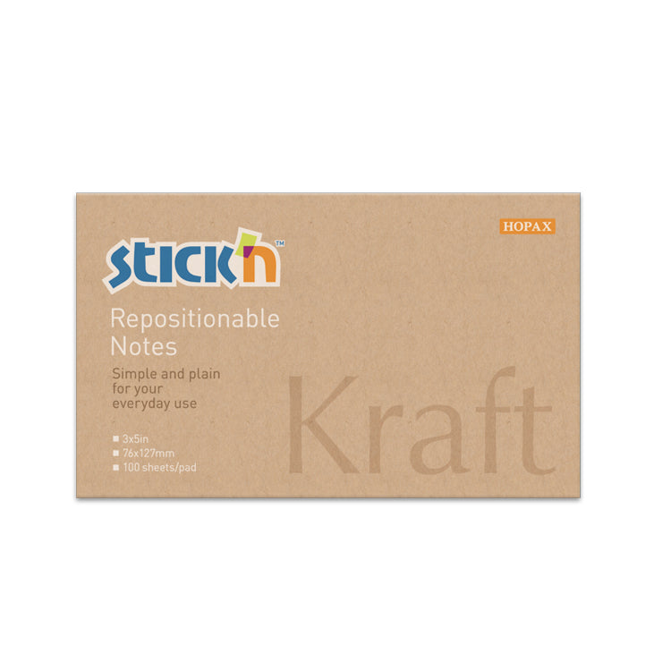HOPAX 21640 STICK'N KRAFT NOTES 3X5 100