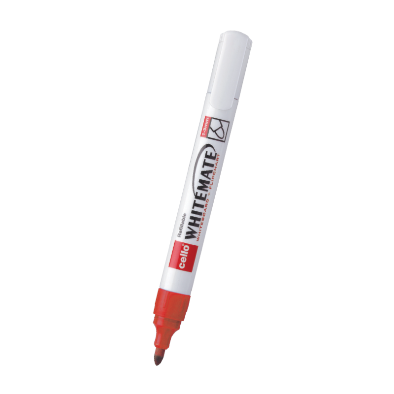 CELLO WHITEMATE MARKER WHITEBOARD - RED