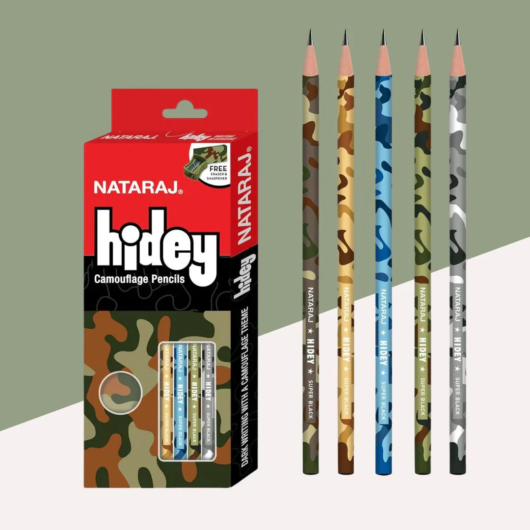 NATRAJ APSARA HIDEY CAMOUFLAGE PENCILS