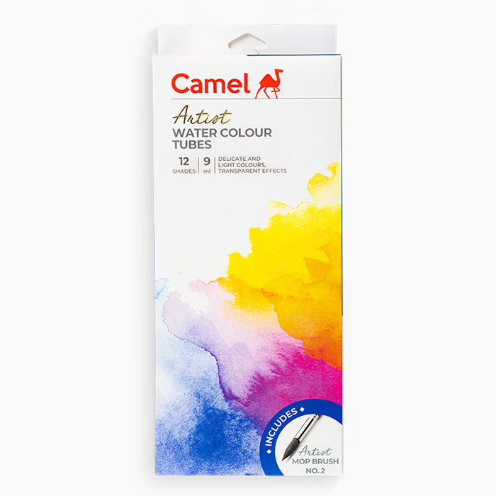 CAMLIN WATER CLR TUBES 9ML 12 COLORS