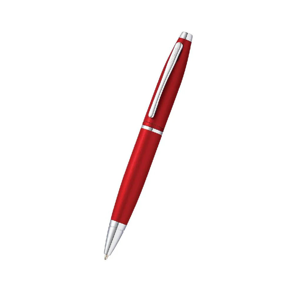CROSS AT0112-19 CALAIS RED & CHROME BALL PEN