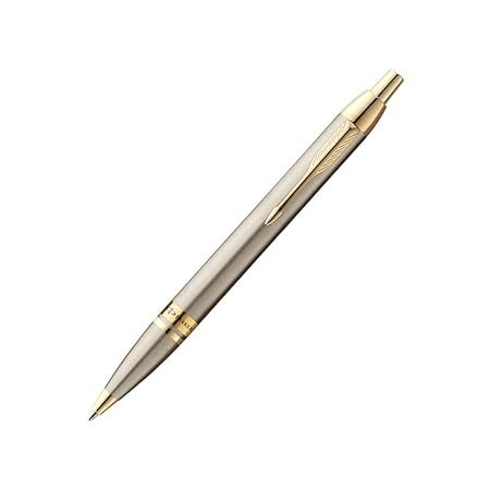 PARKER ODYSSEY BRUSHED METAL GOLD TRIM BALL PEN