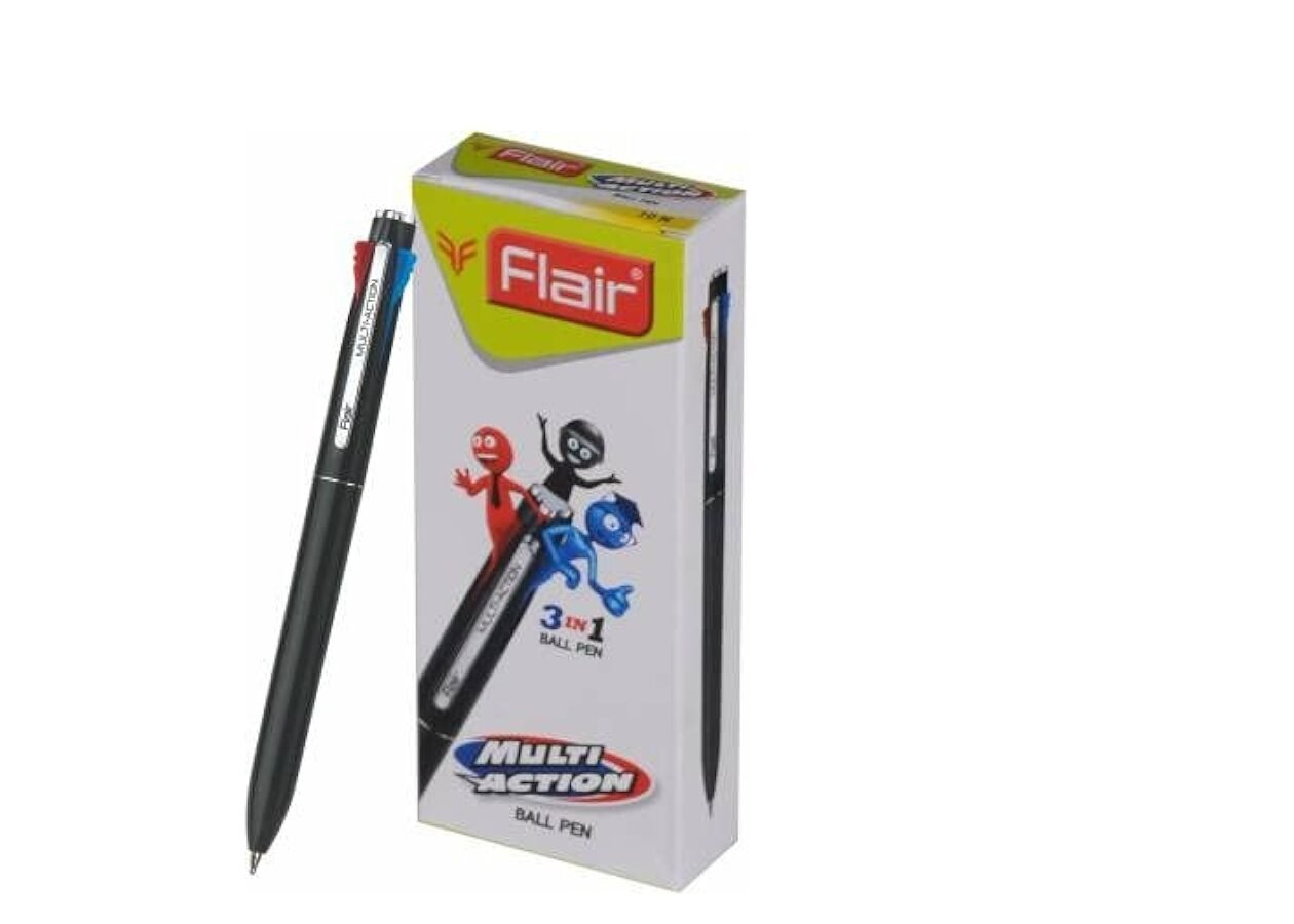 FLAIR AIR 3IN1 BALL PEN BLACK,BLUE,RED INK