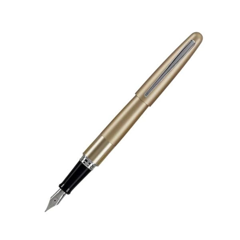 PILOT 2433 MR1 PLAIN GOLD FOUNTAIN PEN