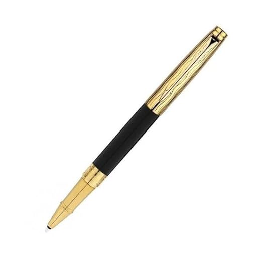PARKER ASTER ESSENTIAL BLACK & GOLD GOLD TRIM ROLLER BALL PEN