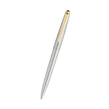 PARKER GALAXY STAINLESS STEEL GOLD TRIM BALL PEN