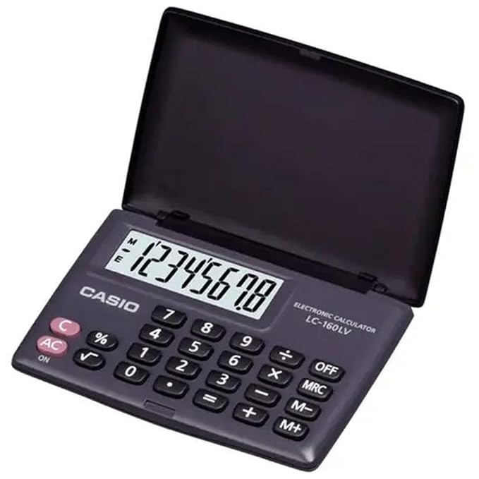 CASIO LC 160LV BLACK CALCULATOR