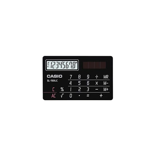 CASIO SL 760 LC CARD SIZE CALCULATOR