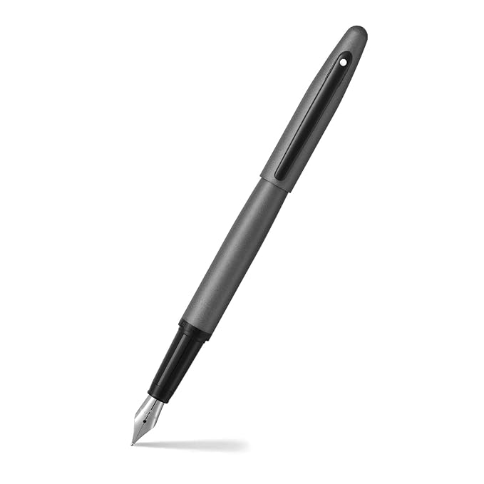 SHEAFFER 9424 MATTE GRAY WITH MATTE BLACK TRIM FOUNTAIN PEN