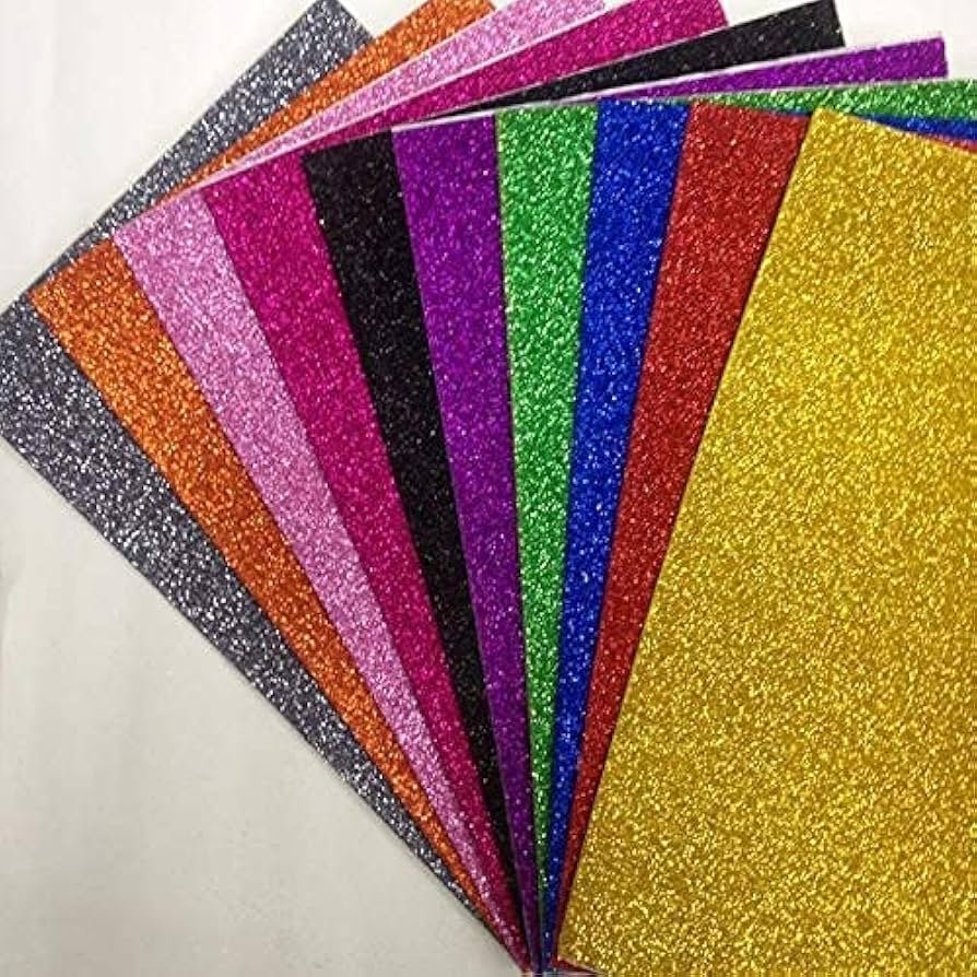 NEELGAGAN A4 GLITTER GUMMED SHEET 10SHEETS