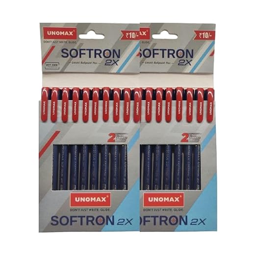 UNOMAX SOFTRON 2X BP PACK OF 10N - RED