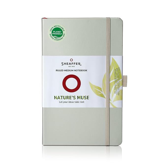 SHEAFFER 36605 NATURE'S MUSE A5 NOTEBOOK LIGHT GREY