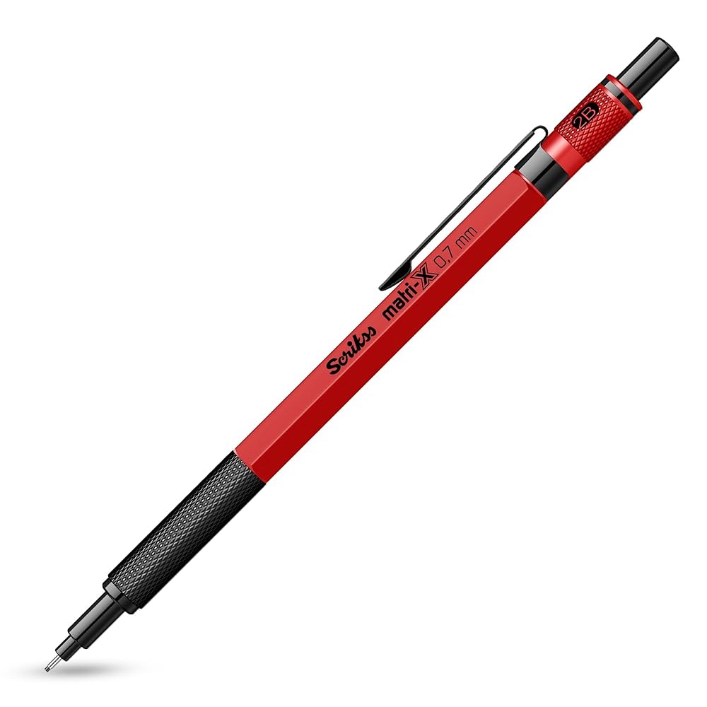 SCRIKSS 86190 0.7MM MECH PENCIL RED 825
