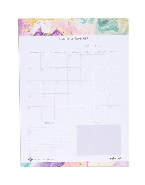 SCHOLAR MI A4 MONTHLY PLANNER