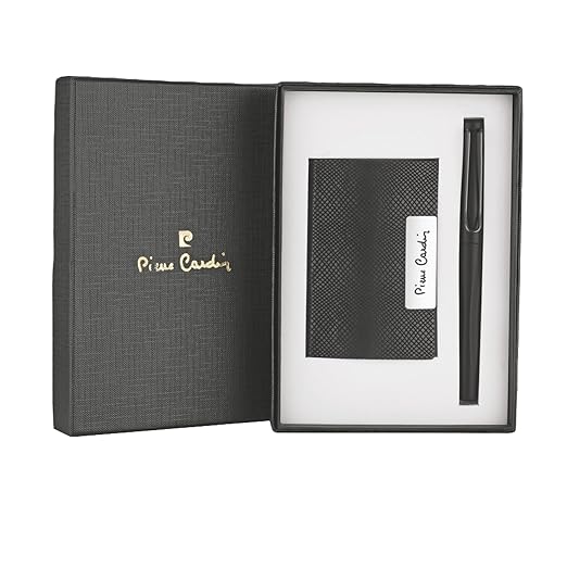 PIERRE CARDIN OFFICER SET ROLLER BALL PEN CREDIT CARD HOLDER