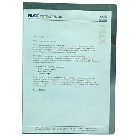 SOLO CH 101 L FOLDER - PACK OF 1