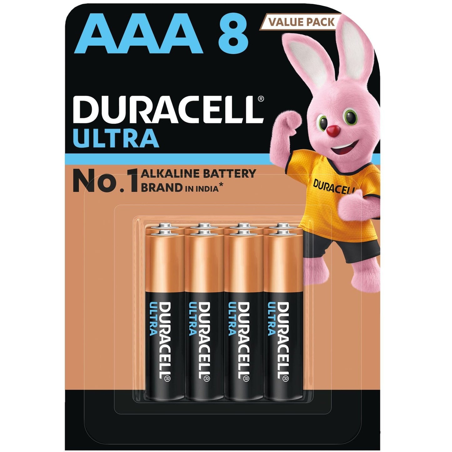 DURACELL AAA ULTRA CARD OF 8PCS CELL