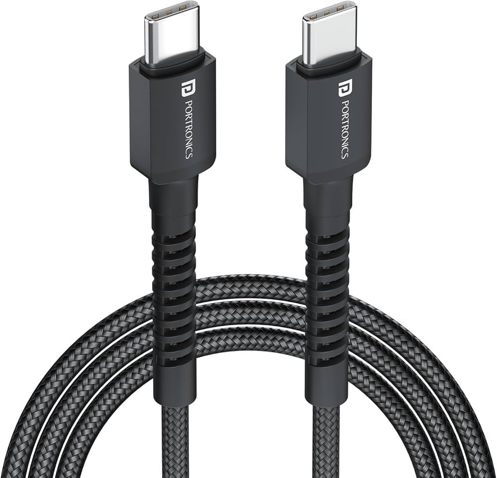 PORTRONICS 2034 KONNECT 240C TYPR C TO TYPE C CABLE 999