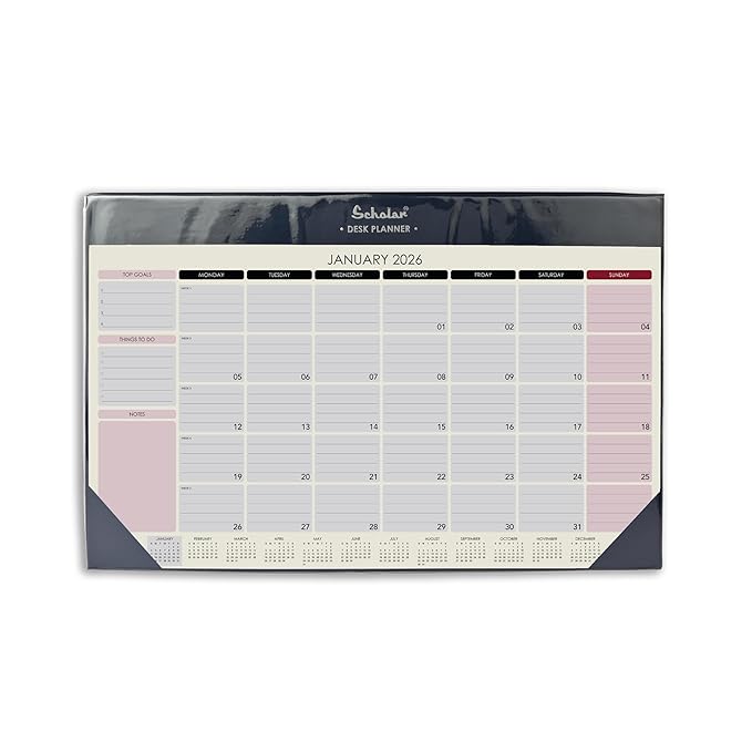 SCHOLAR DC1 SMALL DESK CALENDAR REFILL