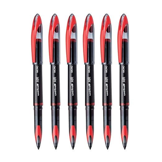 UNIBALL 188 MICRO 0.5MM RED ROLLER BALL PEN
