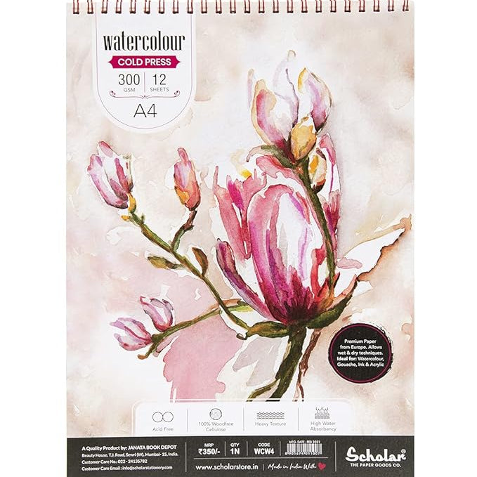 SCHOLAR WCW9 WATER COLOUR SHEET 300GSM