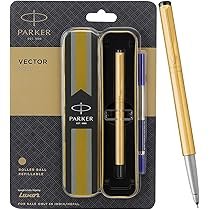 PARKER VECTOR GOLD ROLLER BALL PEN