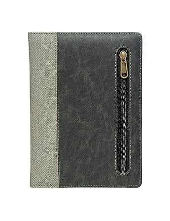 SCHOLAR ZPR2 A5 ZIPPER NOTEBOOK - GREY