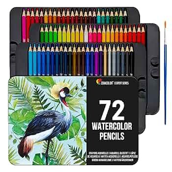 MACARON MCR-1990-188 WATERCOLOR PENCILS 3.3MM PACK OF 72SHADES