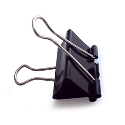 JB9 BINDER CLIPS 25MM PACK OF 12PCS