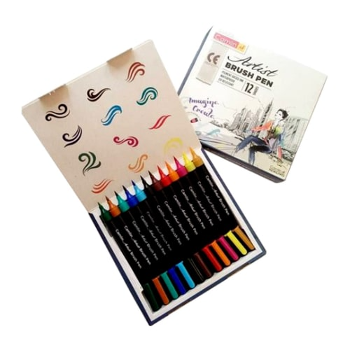 CML ARTIST BRUSH PEN SET 12 SHADES 400