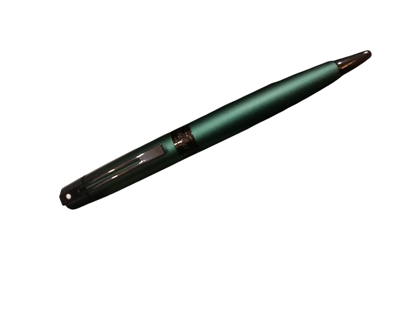 SHEAFFER 9346 GIFT 300A MATTE GREEN POLISHED BLACK TRIM BALL PEN