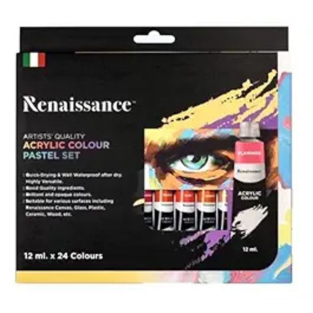 RENAISSANCE 302115 ACRYLIC PASTEL 24 SET