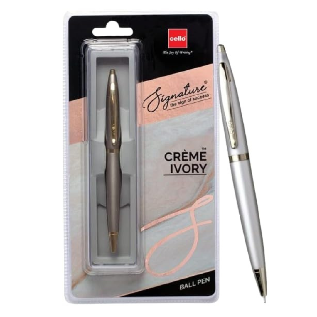 CELLO SIGNATURE CREME IVORY SLIM PEN