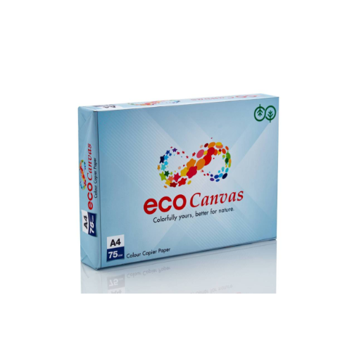 JK A4 75GSM ECO CANVAS COLOURED PAPER REAM BLUE 500SHEET