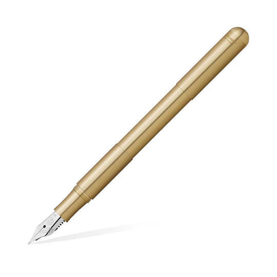 KAWECO 10001003 SUPRA BRASS MEDIUM NIB FOUNTAIN PEN