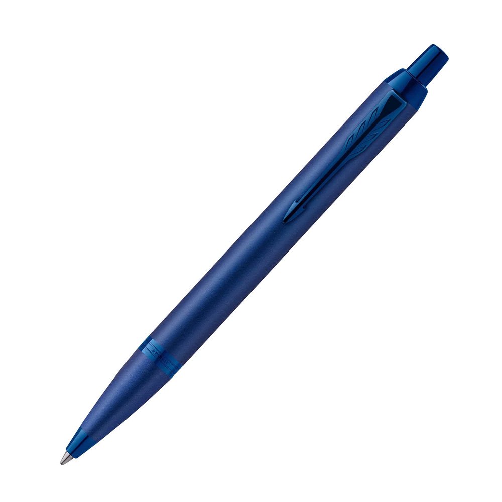 PARKER IM MONOCHROME BLUE TRIM BALL PEN