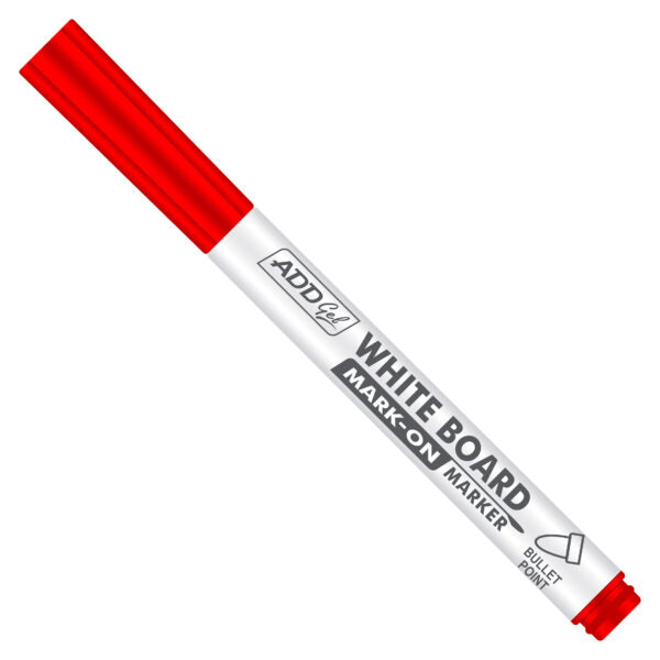 ADDGEL WHITEBOARD MARK-ON MARKER RED