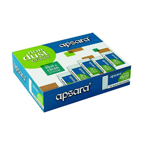 APSARA NON-DUST ERASER SMALL PACK OF 20PCS