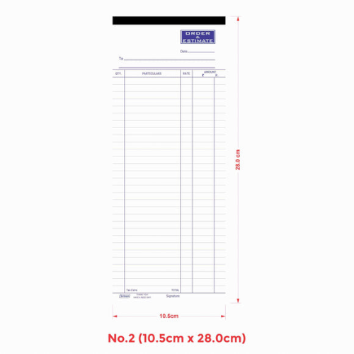 NEELGAGAN ORDER & ESTIMATE PAD NO-2