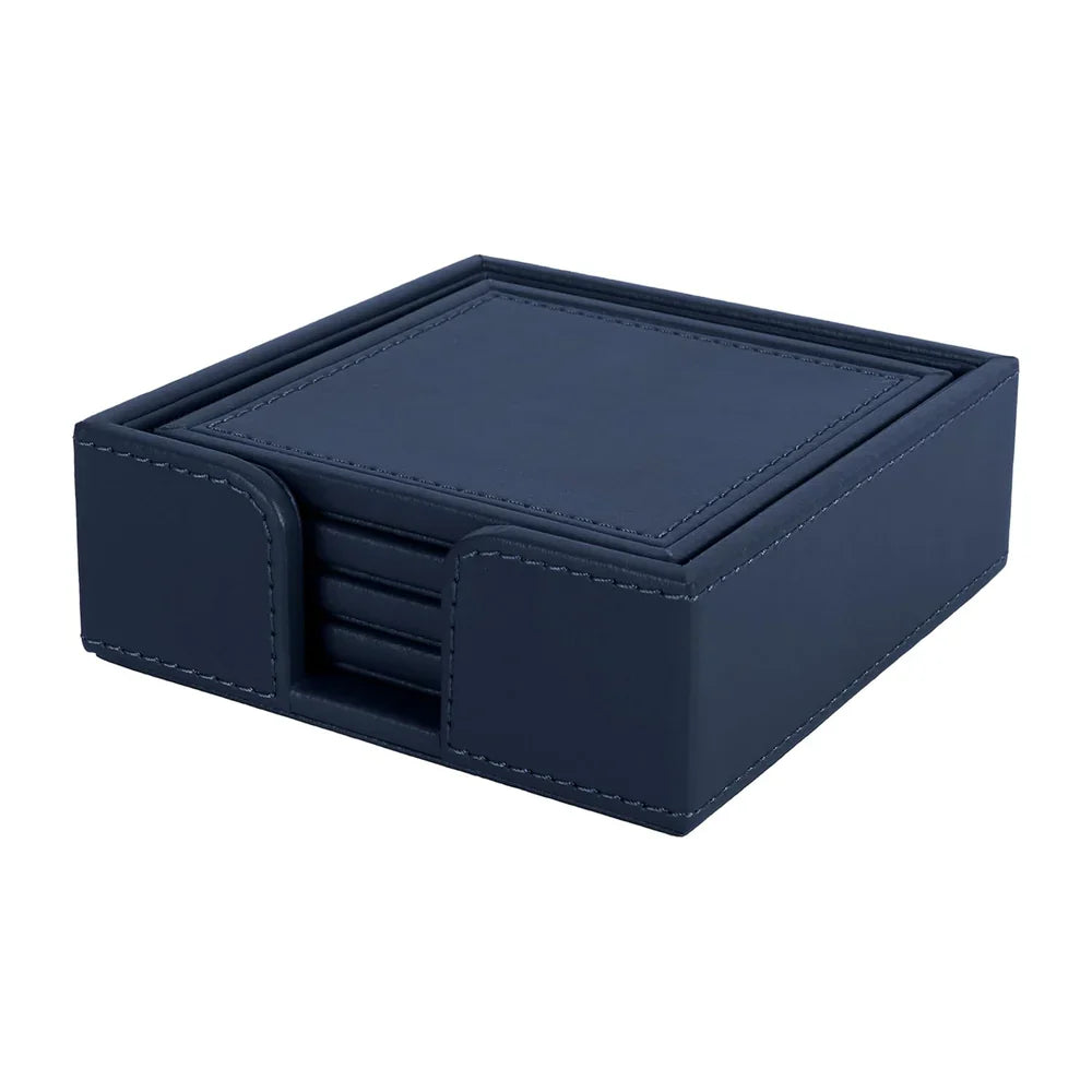 V-CUBE VCDCSS4NB COASTER SET NAVY BLUE