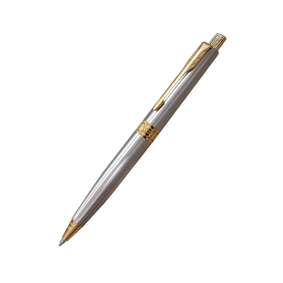 PARKER ASTER BRUSHED METAL GOLD TRIM BALL PEN