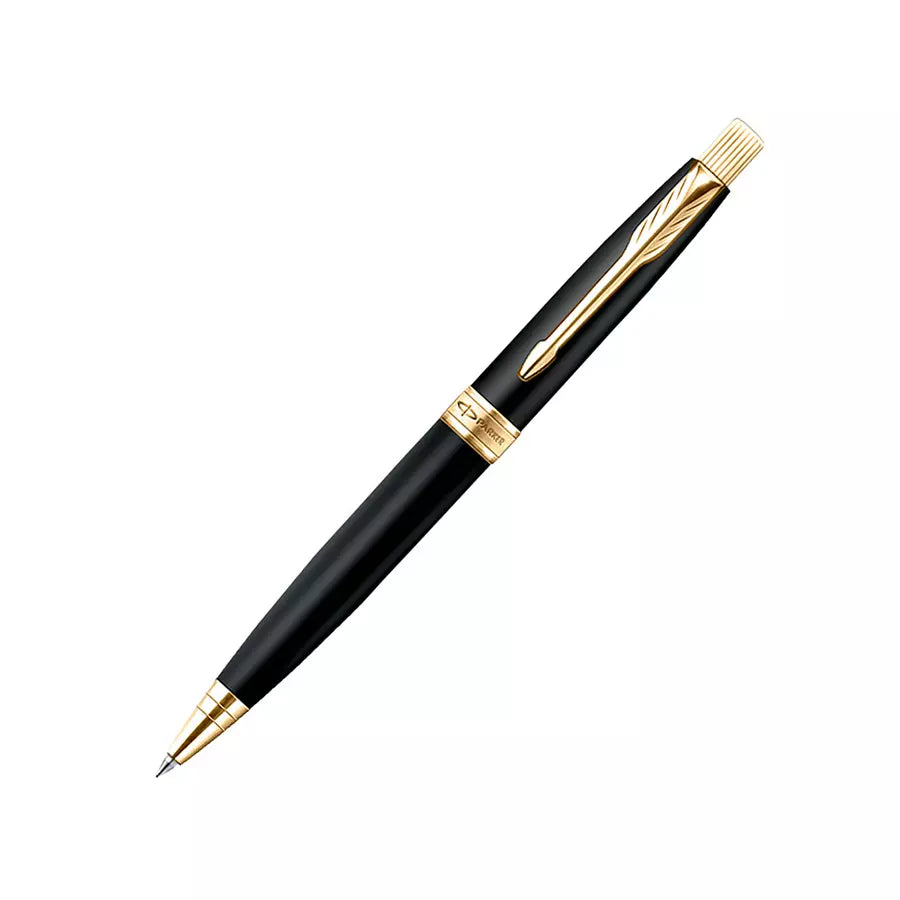 PARKER ASTER LAQUE BLACK GOLD TRIM BALL PEN