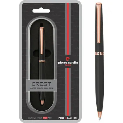 PIERRE CARDIN CREST MATTE BLACK EXCLUSIVE BALL PEN