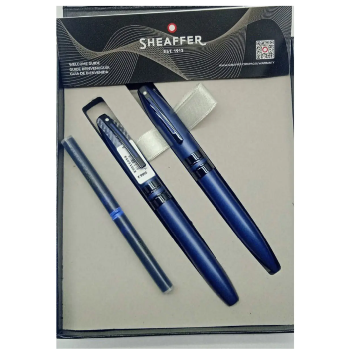 SHEAFFER 9110 ICON LQ BLUE FOUNTAIN PEN & BALL PEN SET