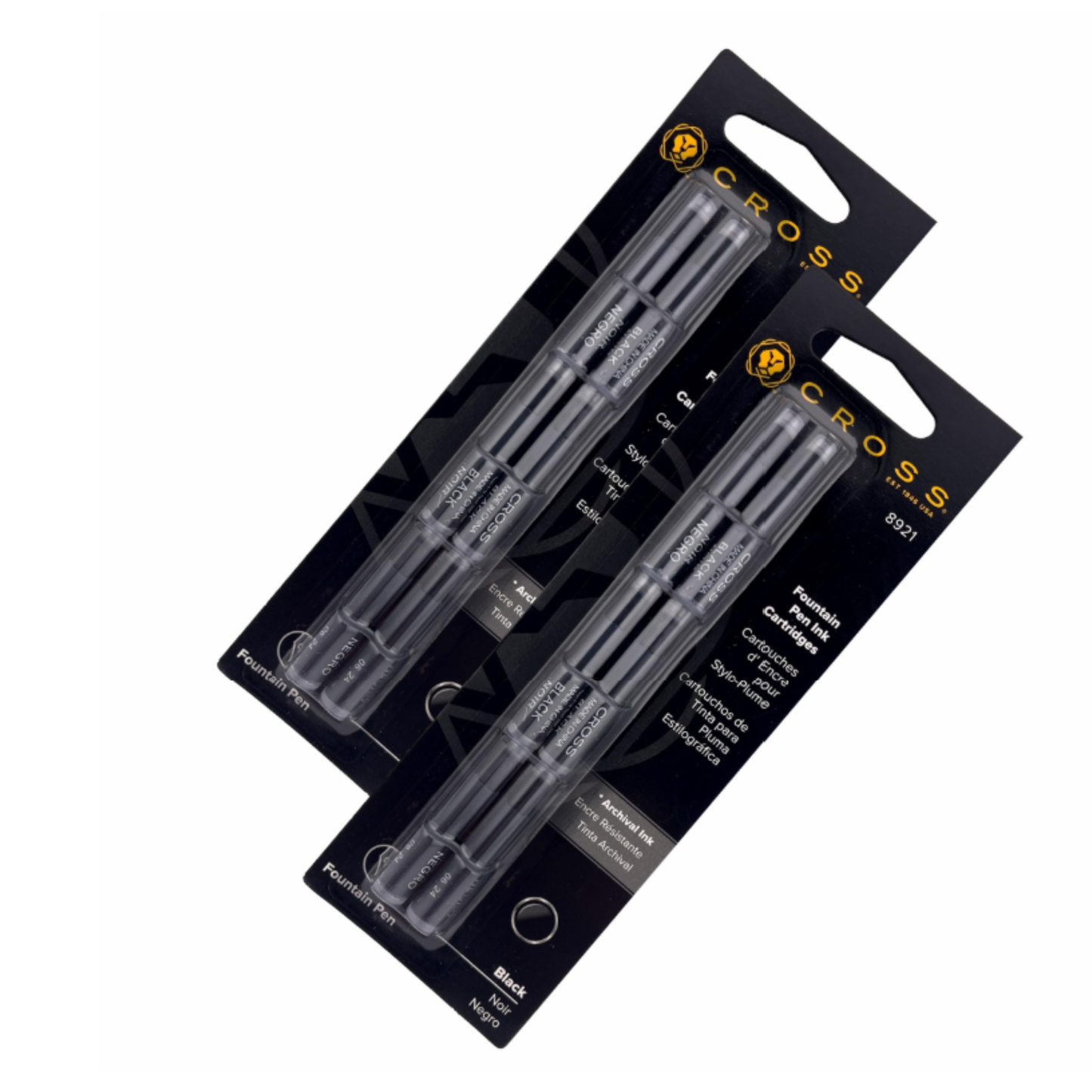 CROSS INK CARTRIDGES 8921 BLACK FOUNTAIN PEN