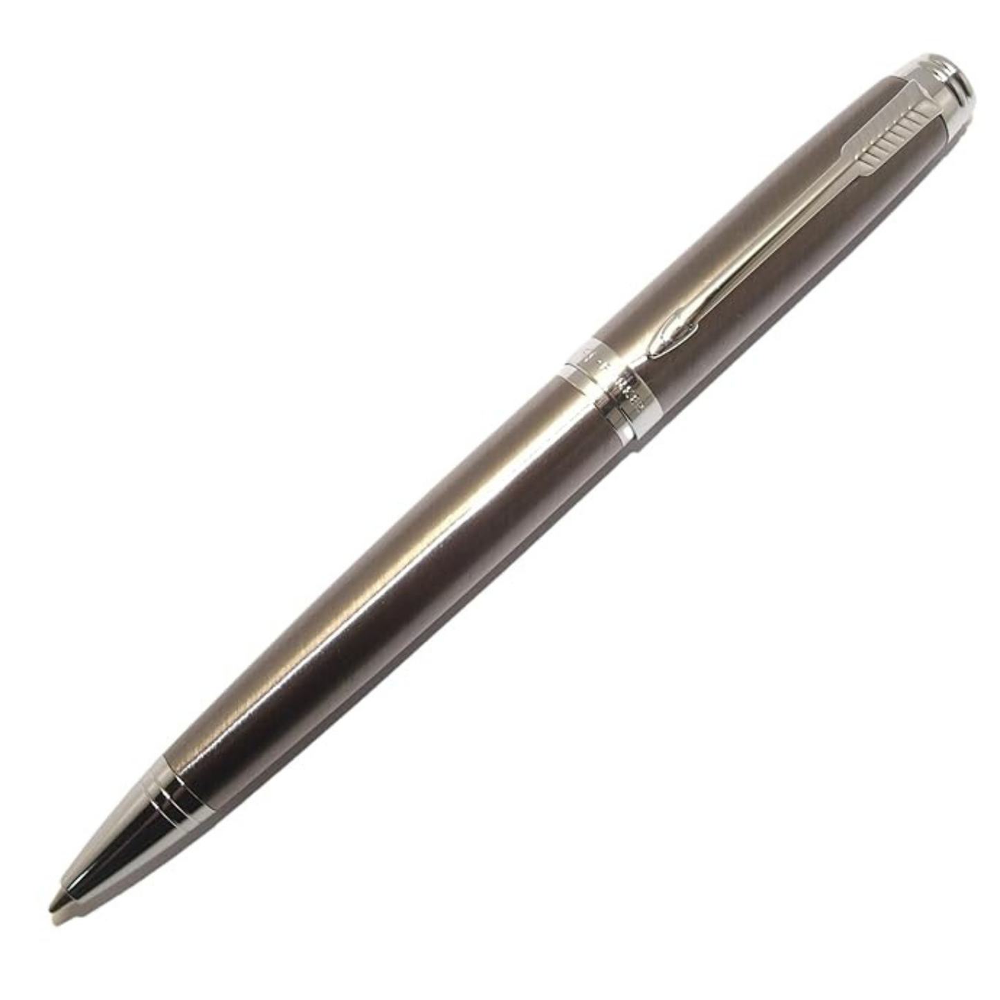 PARKER AMBIENT GUNMETAL CHROME TRIM ROLLER BALL PEN