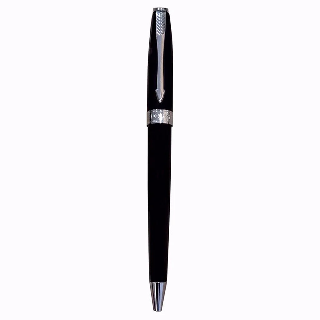 PARKER FUSION MATTE BLACK CHROME TRIM BALL PEN