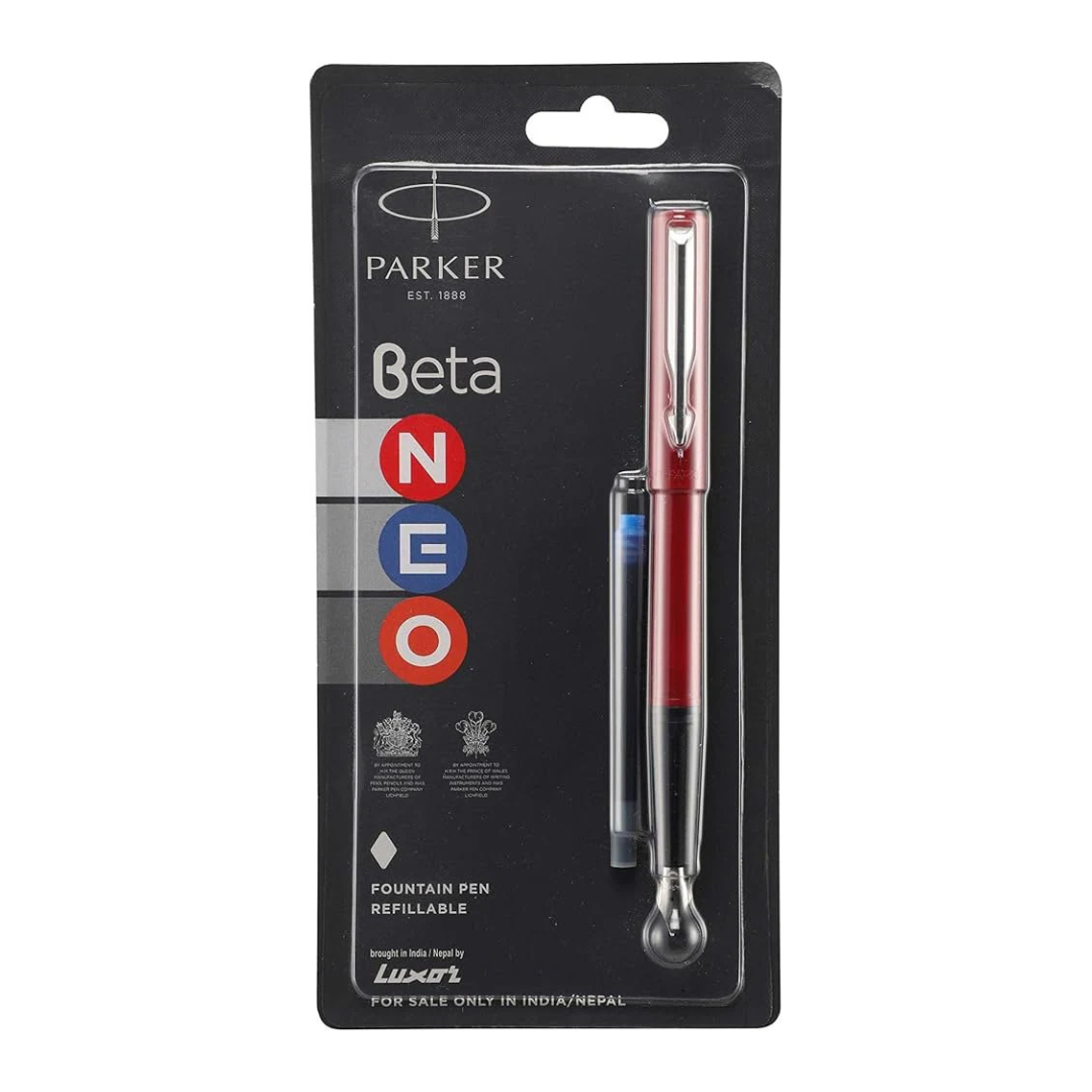 PARKER BETA NEO CHROME TRIM FOUNTAIN PEN