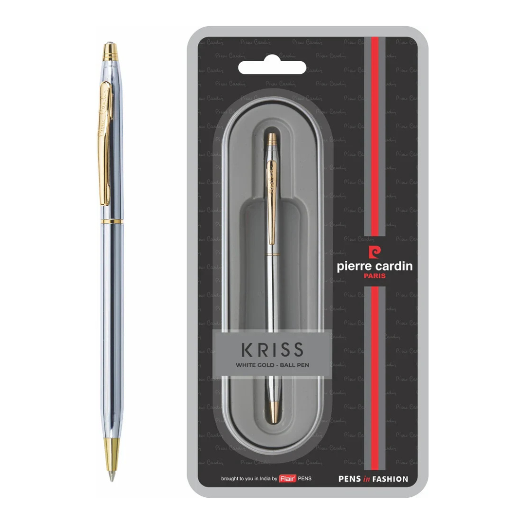 PIERRE CARDIN KRISS WHITE GOLD BALL PEN